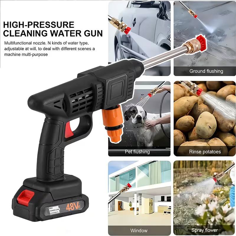A High-Pressure Car Cleaning Tool, Equipped with a 5500Mah Battery
